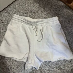 Aritzia TNA Women's White Casual Sweat Shorts Size S